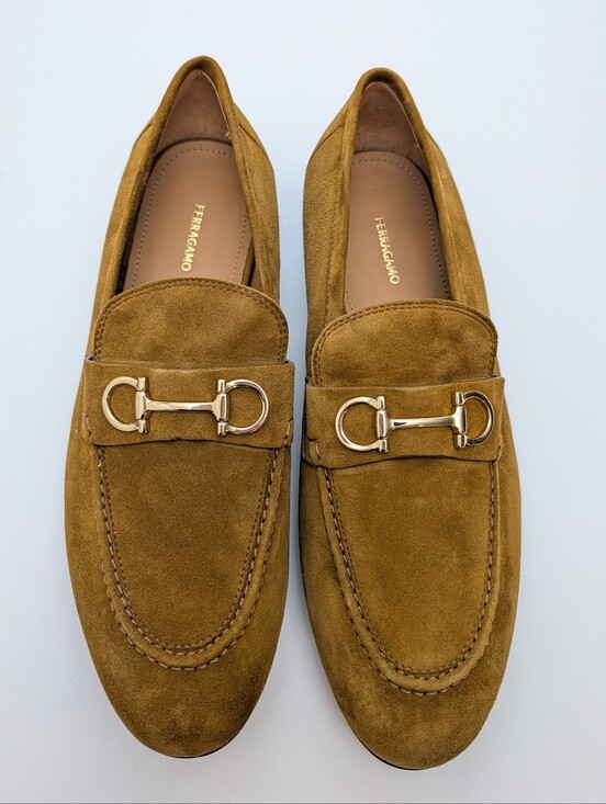 Salvatore Ferragamo Shoes - NWOB Ferragamo Women's gancini Detailed loafers US 10 C Light Brown Suede